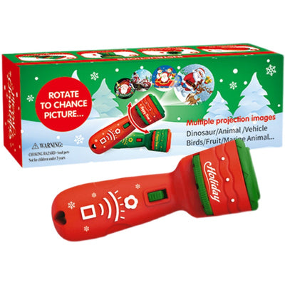Children Gift Christmas Projection Flashlight Toy