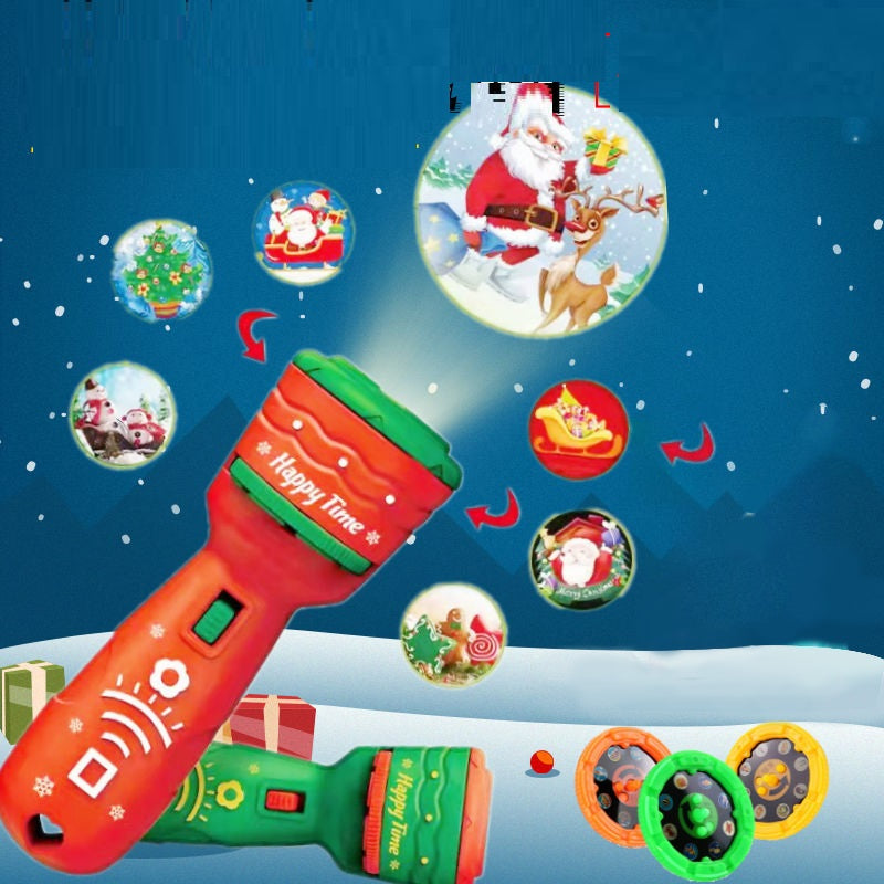Children Gift Christmas Projection Flashlight Toy