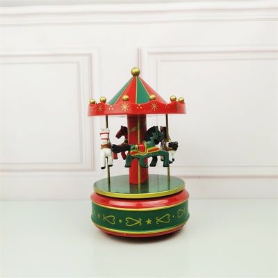 PWO Fitness Wooden Horse Creative Children Toy Decoration Christmas