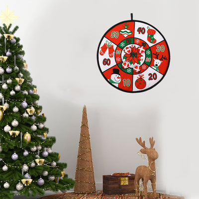 PWO Fitness Christmas Ornament Toy Ball Dart Board Holiday Game