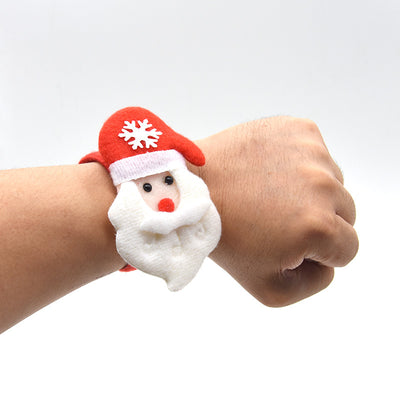 PWO Fitness Christmas Ornament Children Toy Bracelet Plush Holiday