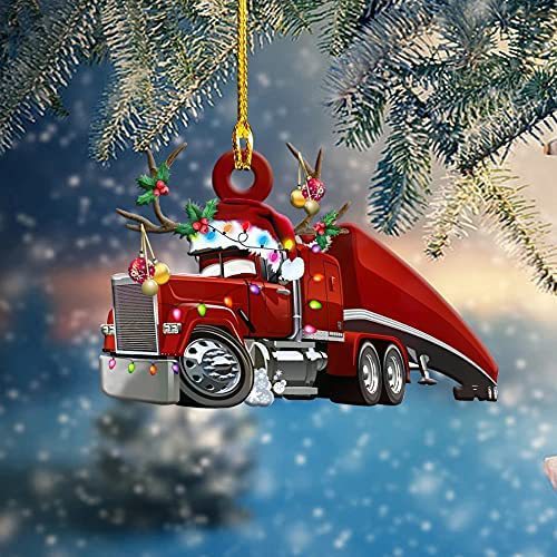 PWO Fitness Christmas Tree Hanging Truck Decoration Pendant