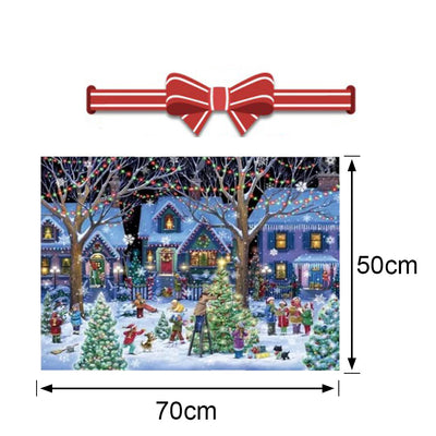 PWO Fitness Mini Christmas Tree Decor Sisal Frost Trees with Wooden Ba