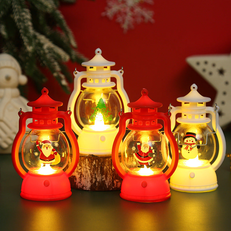 PWO Fitness Christmas Decorations LED Portable Oil Lamp