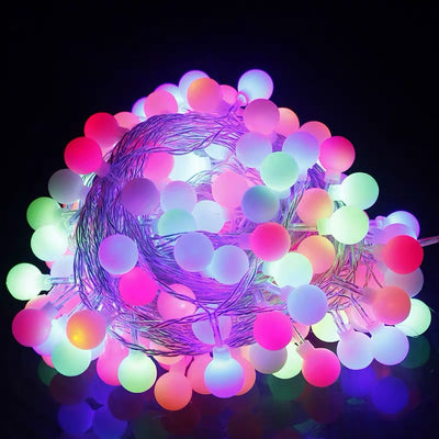 PWO Fitness LED Lights Small Ball Christmas String Light