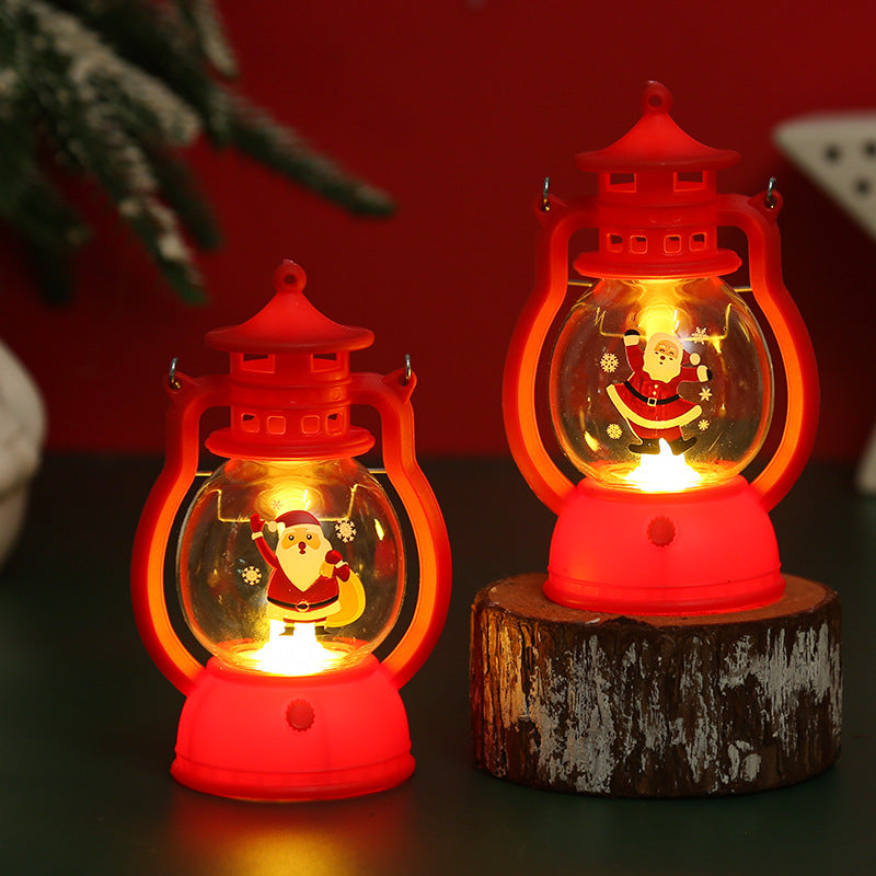 PWO Fitness Christmas Decorations LED Portable Oil Lamp