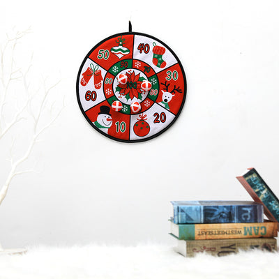 PWO Fitness Christmas Ornament Toy Ball Dart Board Holiday Game
