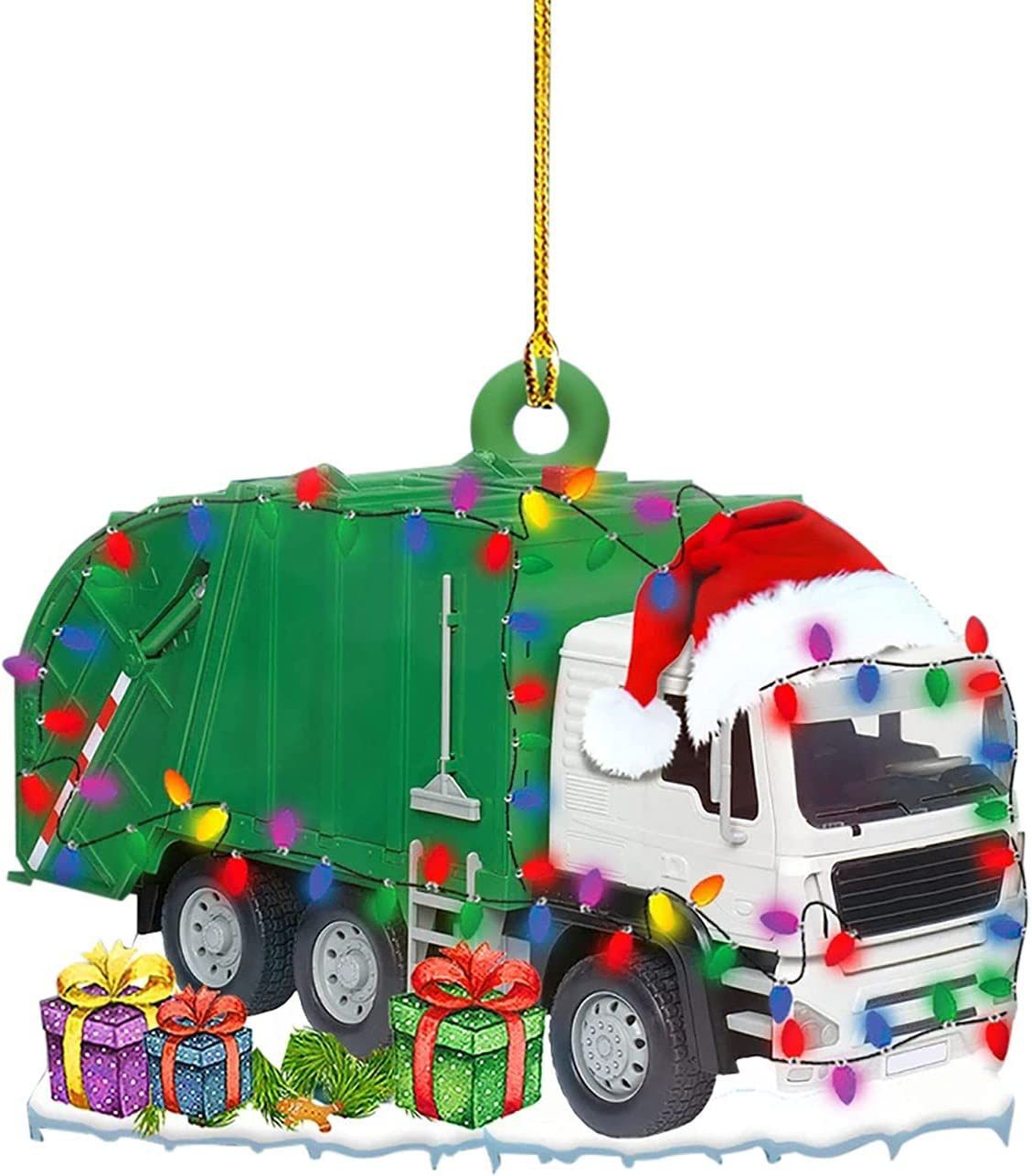 PWO Fitness Christmas Tree Hanging Truck Decoration Pendant