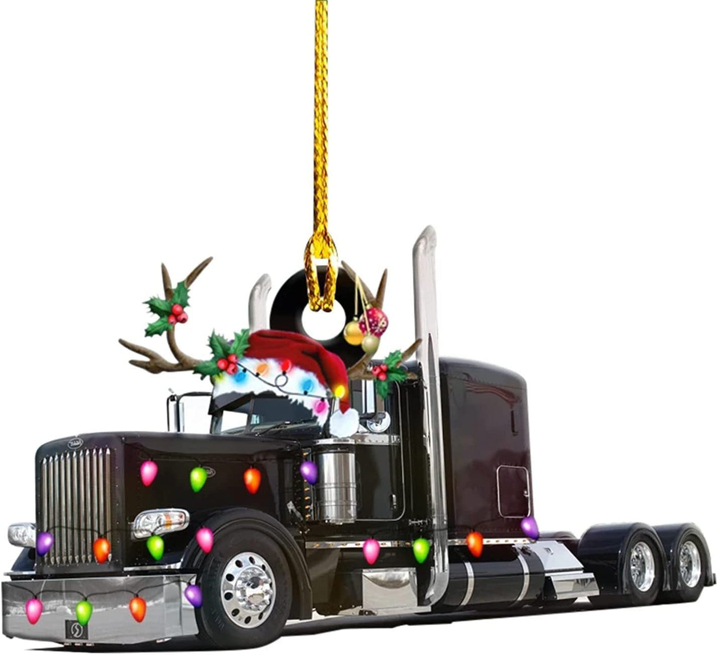 PWO Fitness Christmas Tree Hanging Truck Decoration Pendant
