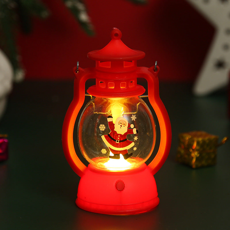 PWO Fitness Christmas Decorations LED Portable Oil Lamp