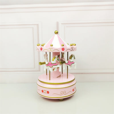 PWO Fitness Wooden Horse Creative Children Toy Decoration Christmas