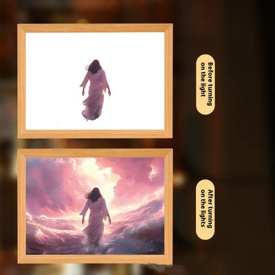 The PWO Fitness Photo Frame Illuminated LED Moon Lamp adds warmth, faith, and soft LED lighting, making it a meaningful décor piece or thoughtful gift.