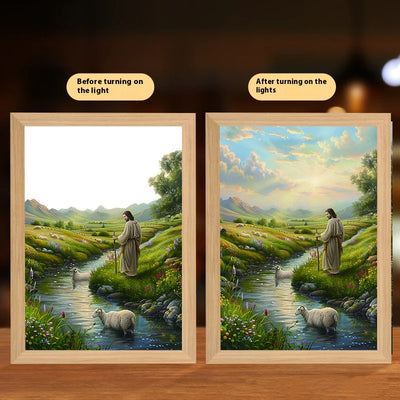 The PWO Fitness Photo Frame Illuminated LED Moon Lamp adds warmth, faith, and soft LED lighting, making it a meaningful décor piece or thoughtful gift.