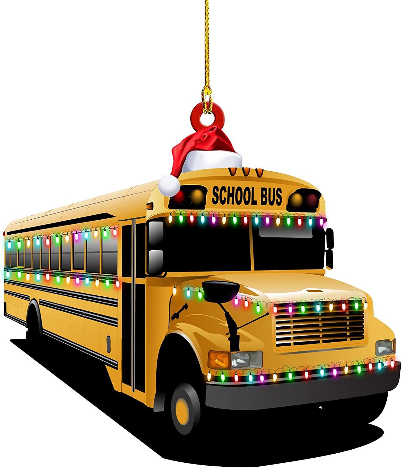 PWO Fitness Christmas Tree Hanging Truck Decoration Pendant