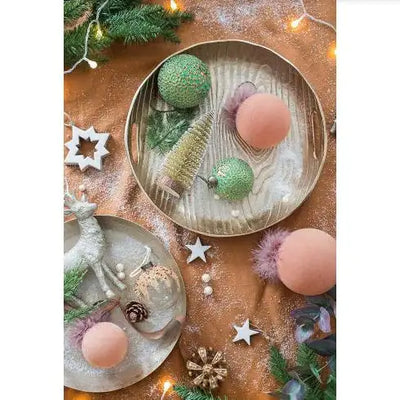 PWO Fitness Hanging Ball Christmas Tree Ornaments Set of 12 Glass Balls