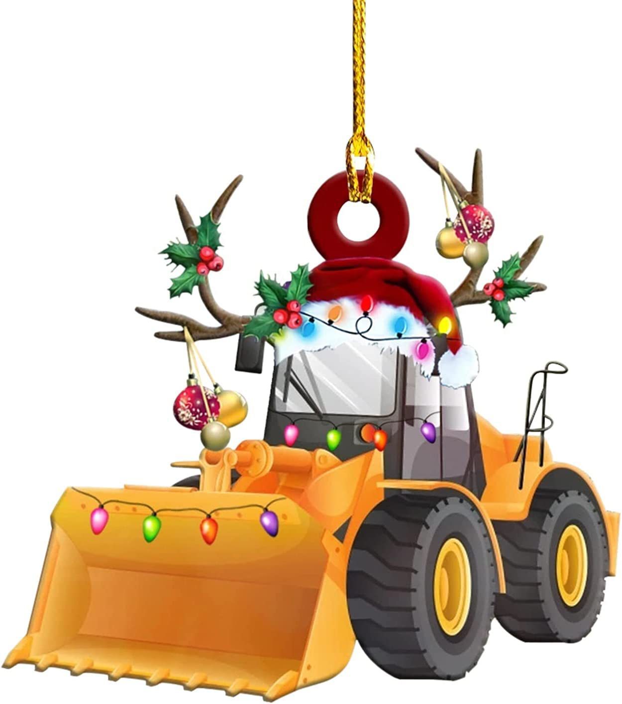 PWO Fitness Christmas Tree Hanging Truck Decoration Pendant