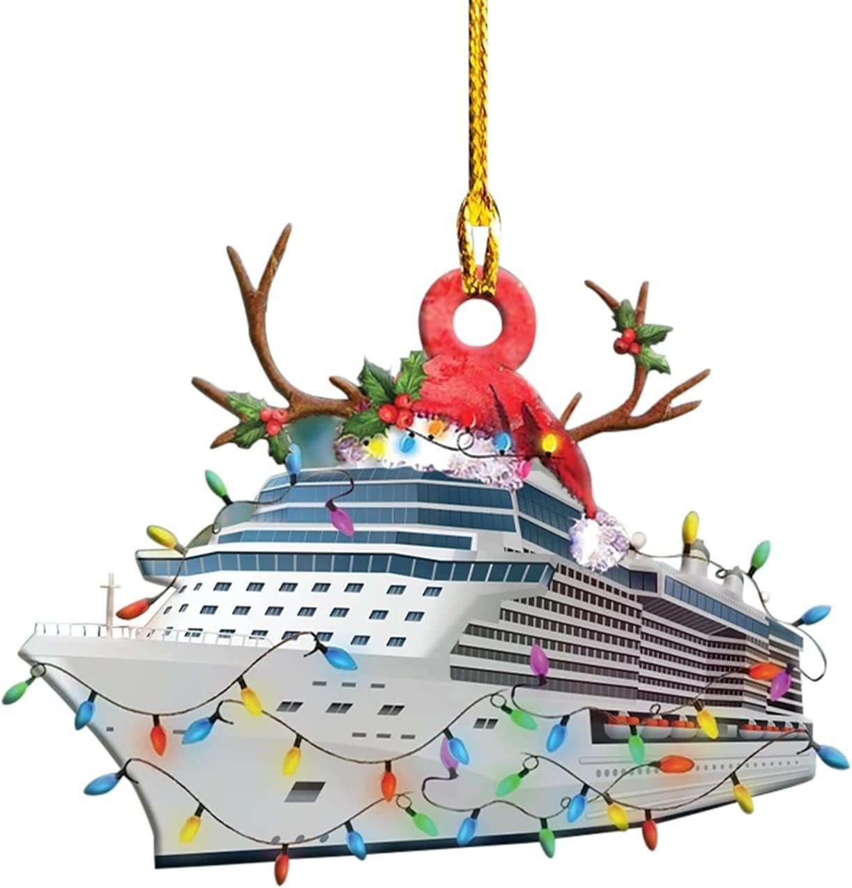 PWO Fitness Christmas Tree Hanging Truck Decoration Pendant