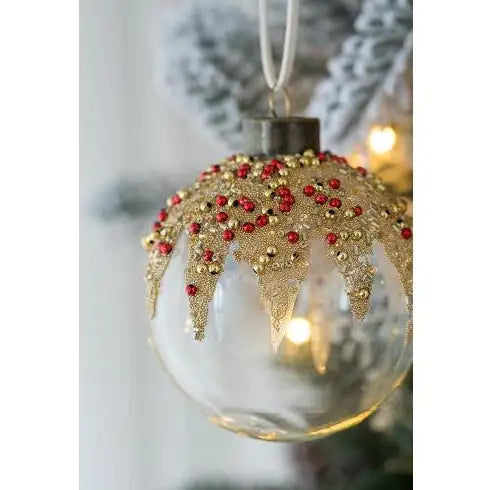 PWO Fitness Hanging Ball Christmas Tree Ornaments Set of 12 Glass Balls